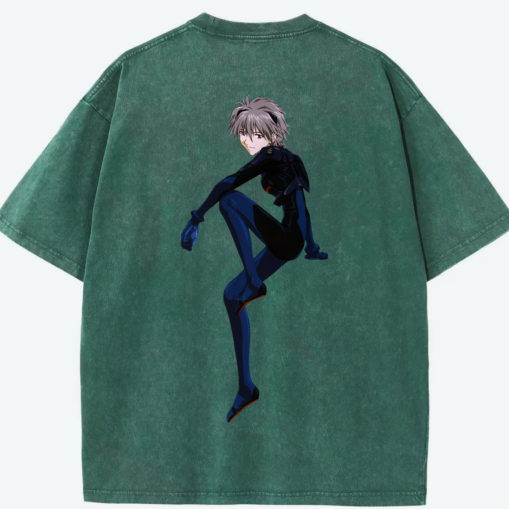 （画像用） EVA 新世紀エヴァンゲリオン 綿100% ヴィンテージ風 半袖Tシャツ（背面プリント）